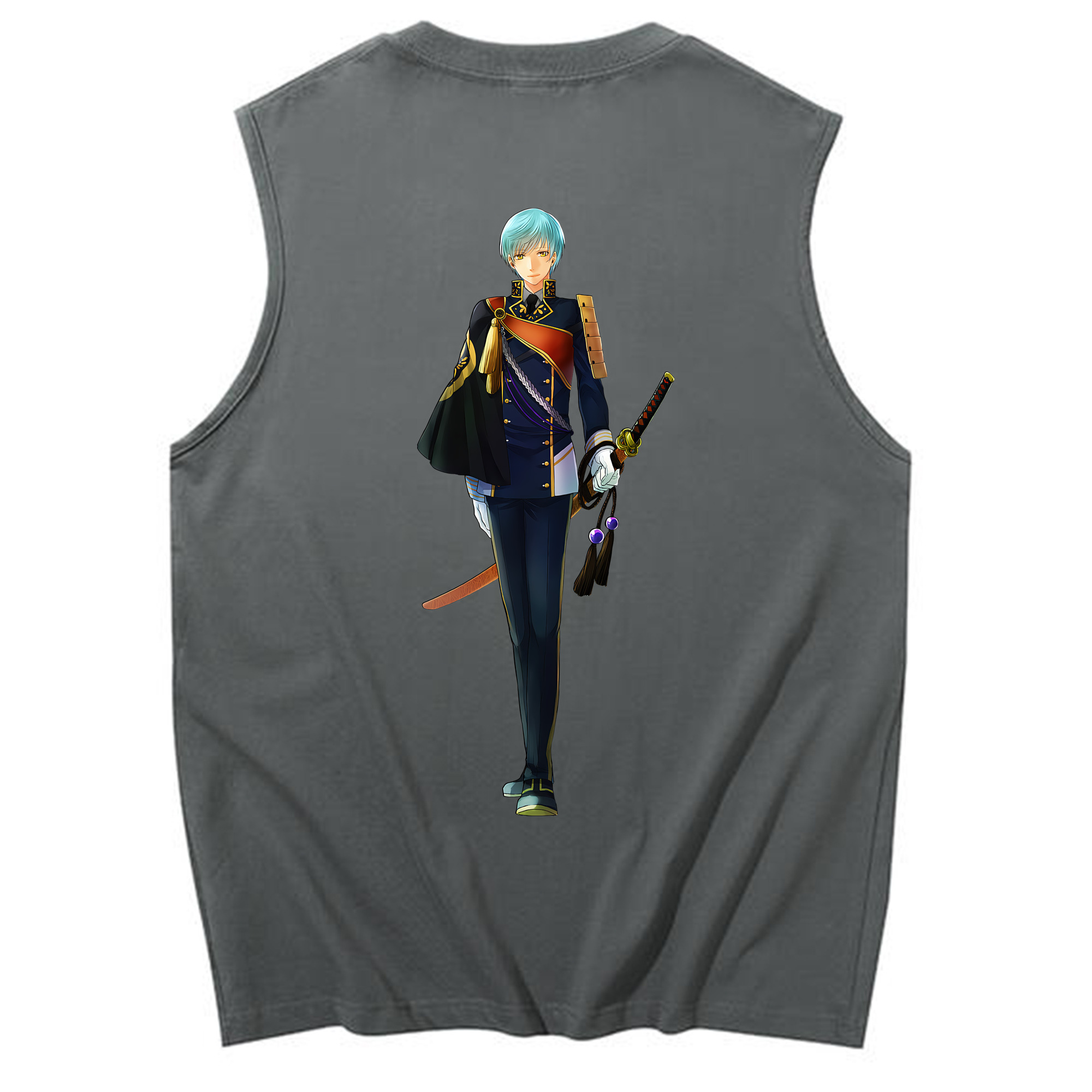 （画像用） 刀剣乱舞 Touken Ranbu コットン100％タンクトップ（背面プリント）